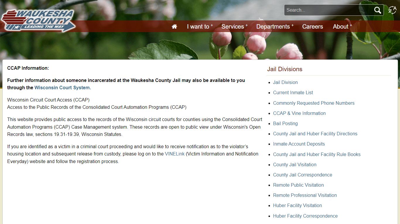 Waukesha County - Jail Huber CCAP